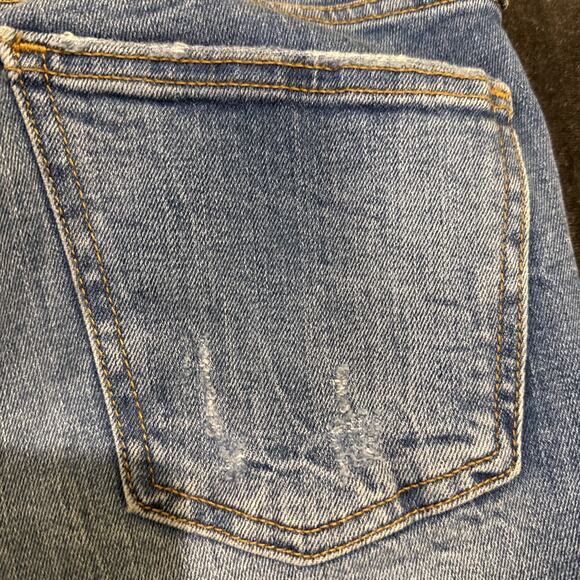 Zara Woman Premium Denim Women's Skinny Jeans Distressed Raw Hem Lt Wash Size 2 - Picture 15 of 16